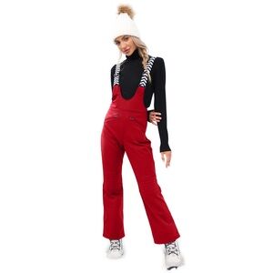 Perfect Moment Red Ski Bib with Black Accents